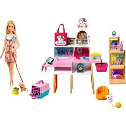 Barbie Blonde and Pet Boutique Playset GRG90
