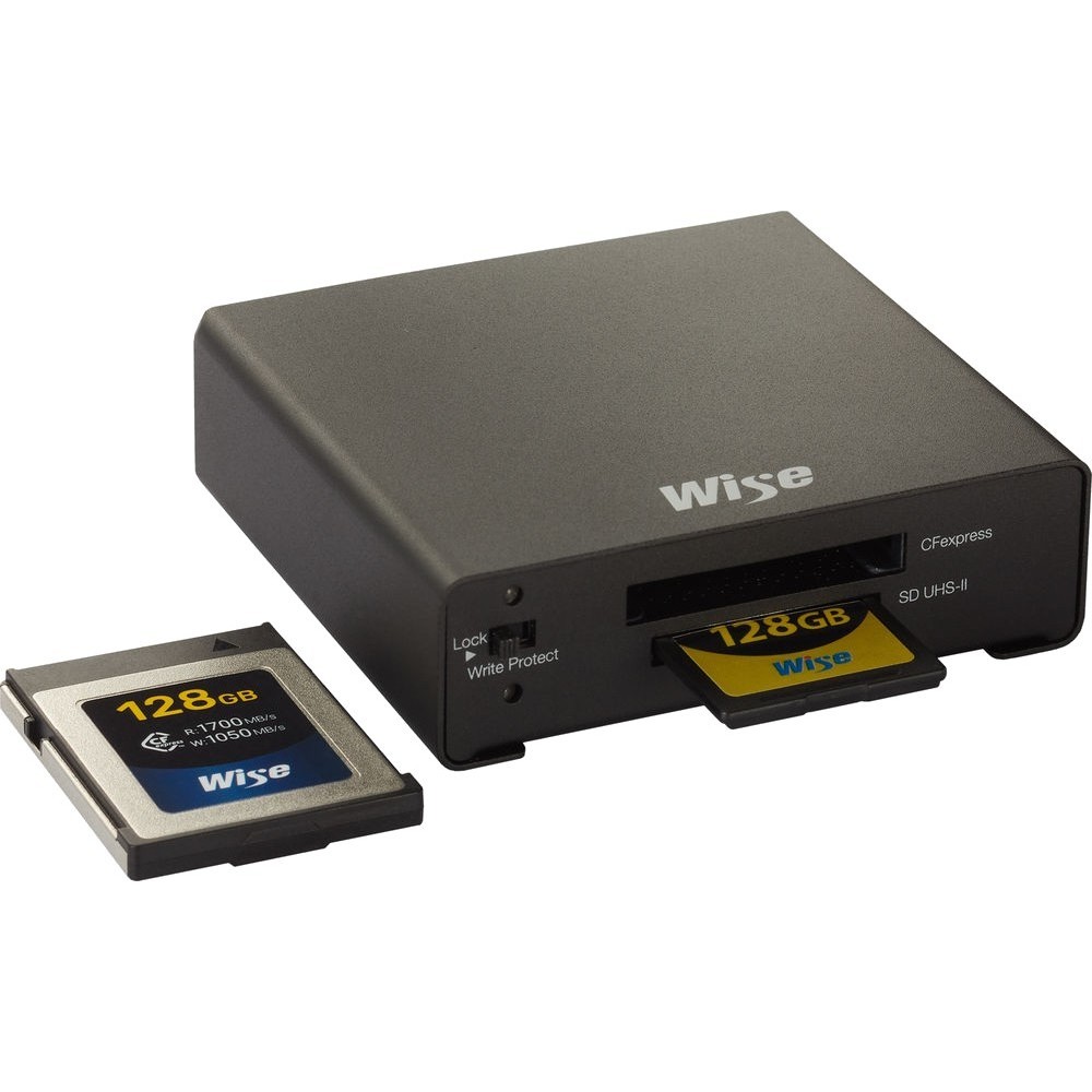 Wise CFexpress / SDXC USB 3.2 Gen 2 Type-C Card Reader