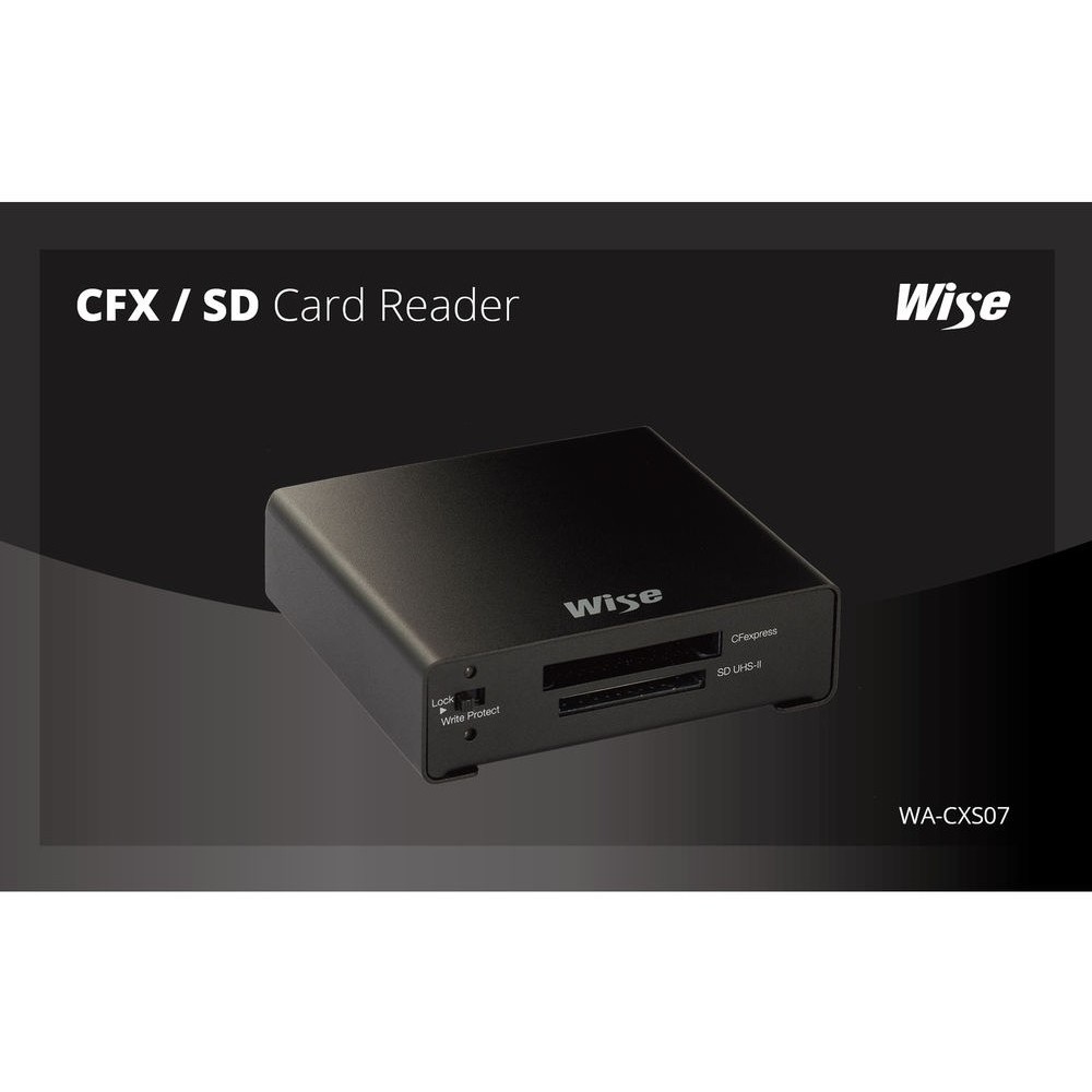 Wise CFexpress / SDXC USB 3.2 Gen 2 Type-C Card Reader