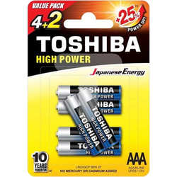 Toshiba High Power 6xAAA