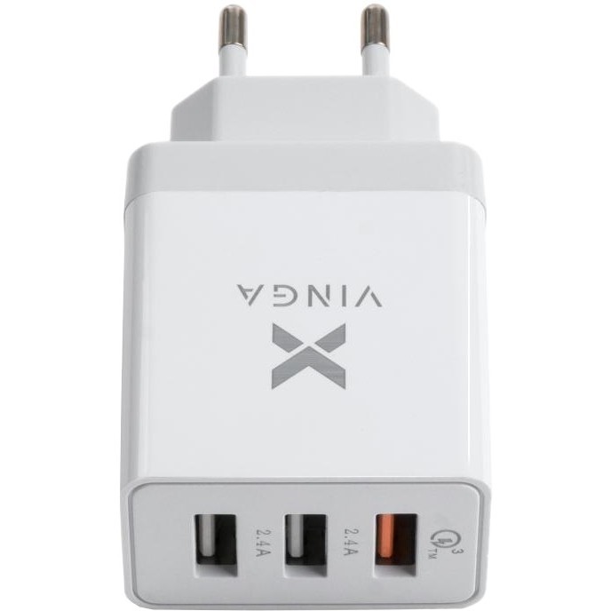 Vinga 3 Port USB Charger QC3.0 + 2x2.4A 30W