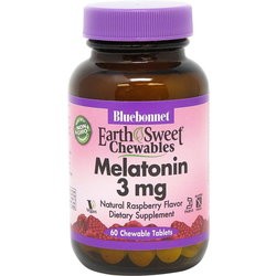 Bluebonnet Nutrition Earth Sweet Chewables Melatonin 3 mg