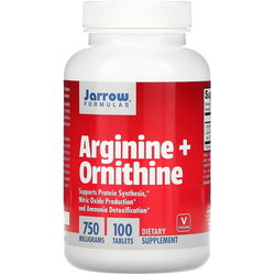 Jarrow Formulas Arginine plus Ornithine 750 mg 100 tab