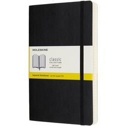 Moleskine Squared Notebook Expanded Soft Black