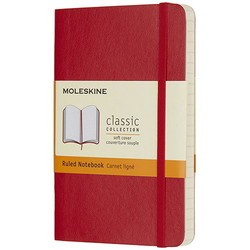Moleskine Ruled Notebook Pocket Soft Red