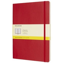 Moleskine Squared Notebook A4 Soft Red