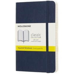 Moleskine Squared Notebook Pocket Soft Sapphire