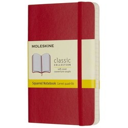 Moleskine Squared Notebook Pocket Soft Red