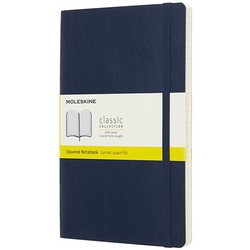 Moleskine Squared Notebook Large Soft Sapphire