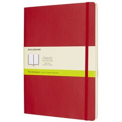 Moleskine Plain Notebook A4 Soft Red