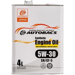 Autobacs Synthetic Engine Oil 5W-30 SN/GF-5 4L