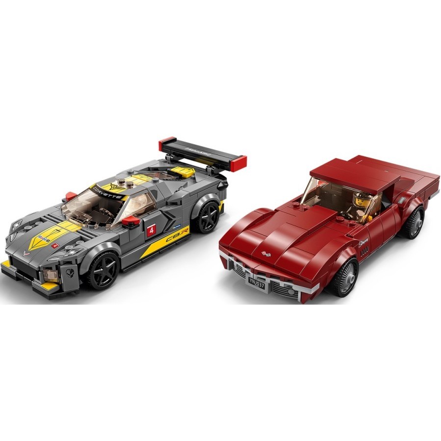 Lego Chevrolet Corvette C8.R Race Car and 1968 Chevrolet Corvette 76903