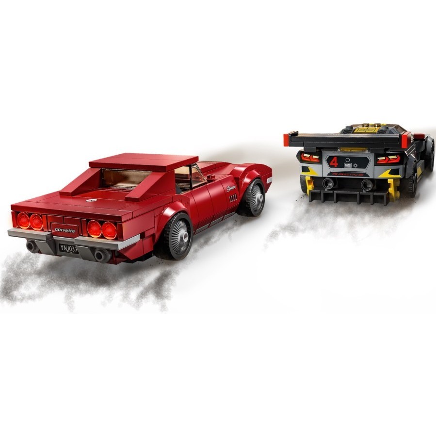 Lego Chevrolet Corvette C8.R Race Car and 1968 Chevrolet Corvette 76903