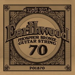 Ernie Ball Earthwood Phosphor Bronze Single 70