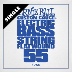 Ernie Ball Flatwound Bass Single 55