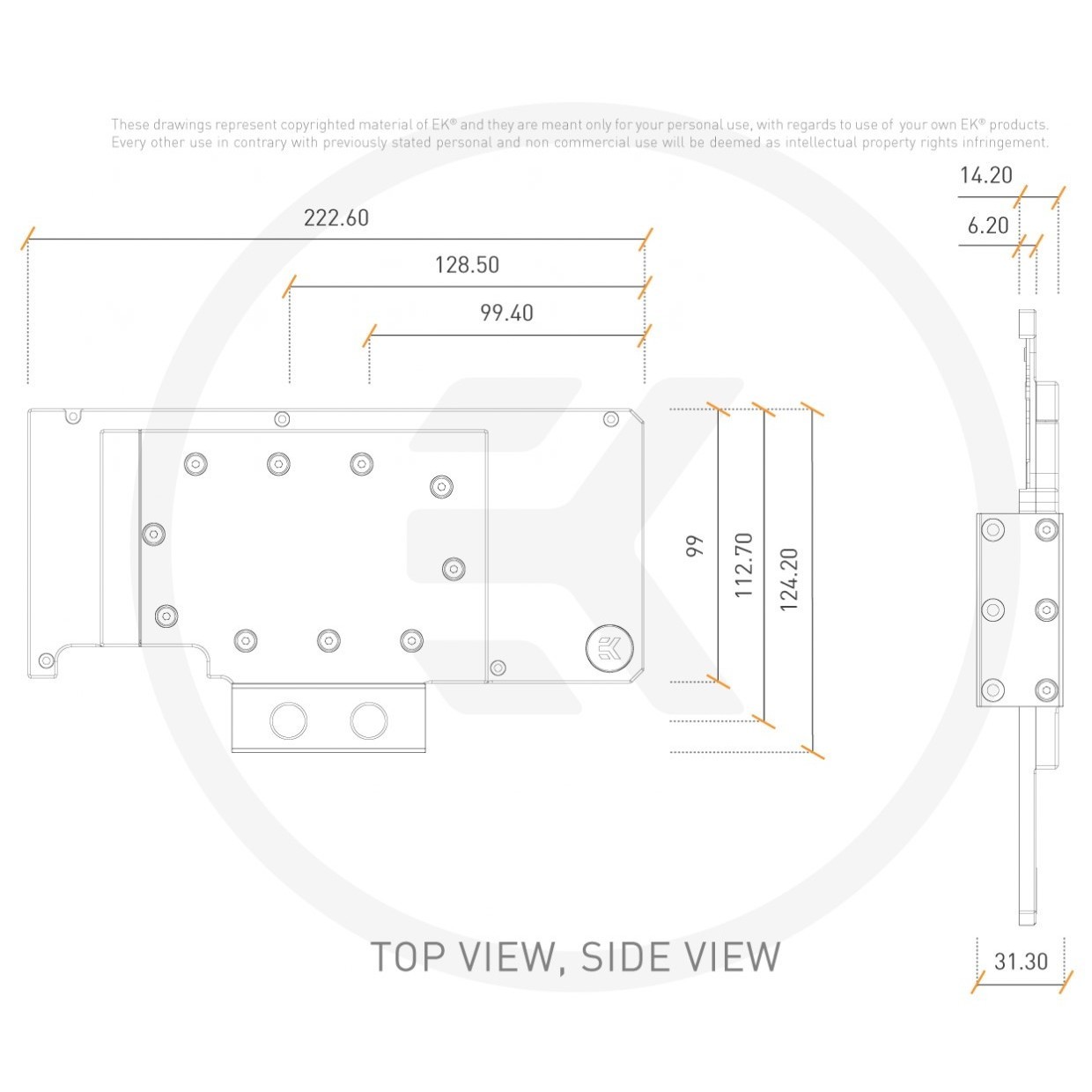 EKWB Quantum Vector RE RTX 3080/3090 Active Backplate D-RGB
