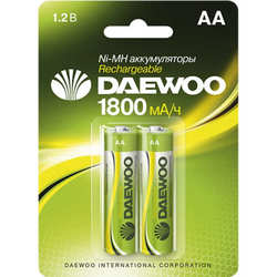 Daewoo Rechargeable 2xAA 1800 mAh