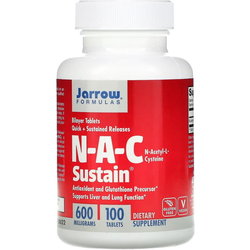 Jarrow Formulas N-A-C Sustain 600 mg 100 cap