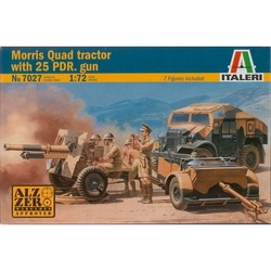 ITALERI Morris Quad Tractor with 25 PDR. gun (1:72)