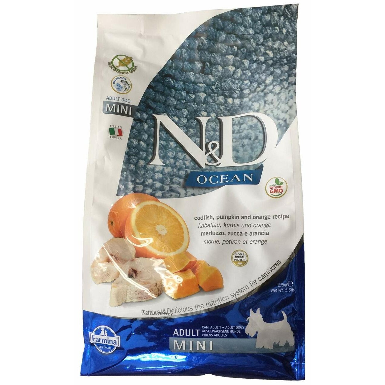 Farmina Ocean Adult Mini Cod/Spelt/Orange 2.5 kg