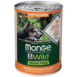 Monge BWild GF Canned Puppy&Junior Duck 0.4 kg