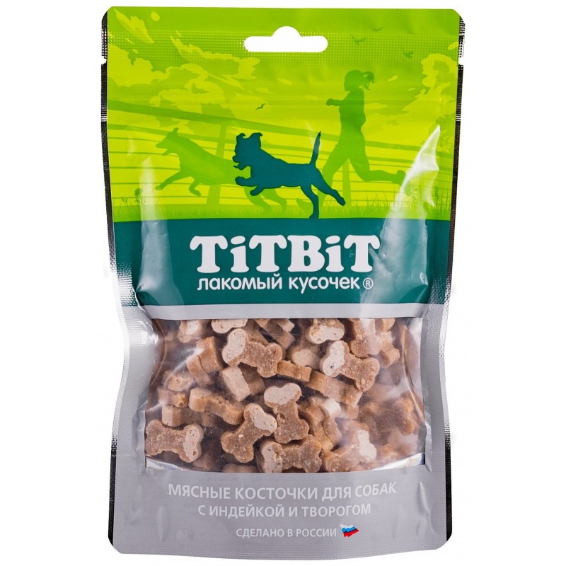 TiTBiT Meat Bones with Turkey/Cottage Cheese 0.14 kg