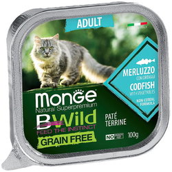 Monge Bwild Grain Free Pate Merluzzo 0.1 kg
