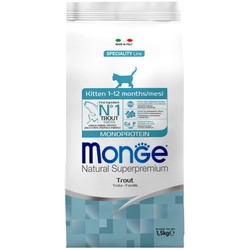 Monge Speciality Line Monoprotein Kitten Trout 1.5 kg