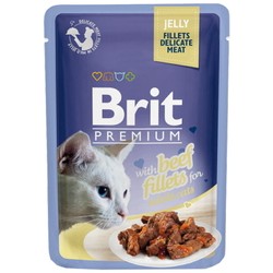 Brit Premium Pouch Adult Beef Fillets 0.08 kg