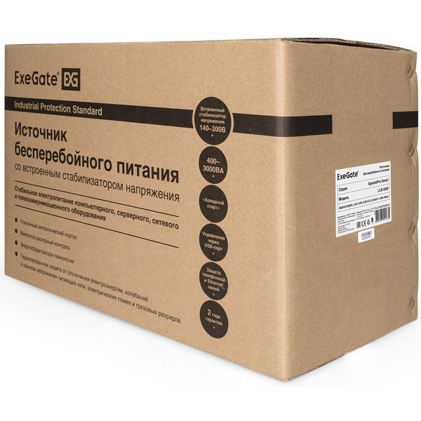 ExeGate SpecialPro Smart LLB-1000 LCD AVR C13 RJ USB EP285484RUS