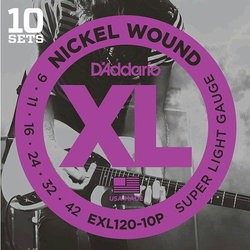 DAddario XL Nickel Wound 9-42 (10-Pack)