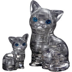 Crystal Puzzle Cat and Kitten