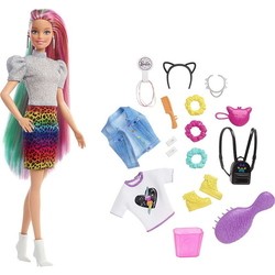 Barbie Leopard Rainbow Hair Doll GRN81