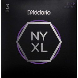 DAddario NYXL Nickel Wound 11-49 (3-Pack)