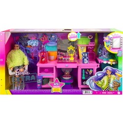 Barbie Extra Doll and Vanity Playset with Exclusive Doll GYJ70