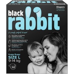 Black Rabbit Diapers L / 32 pcs