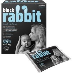 Black Rabbit Diapers S