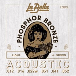 La Bella Phosphor Bronze 7GPS 12-52
