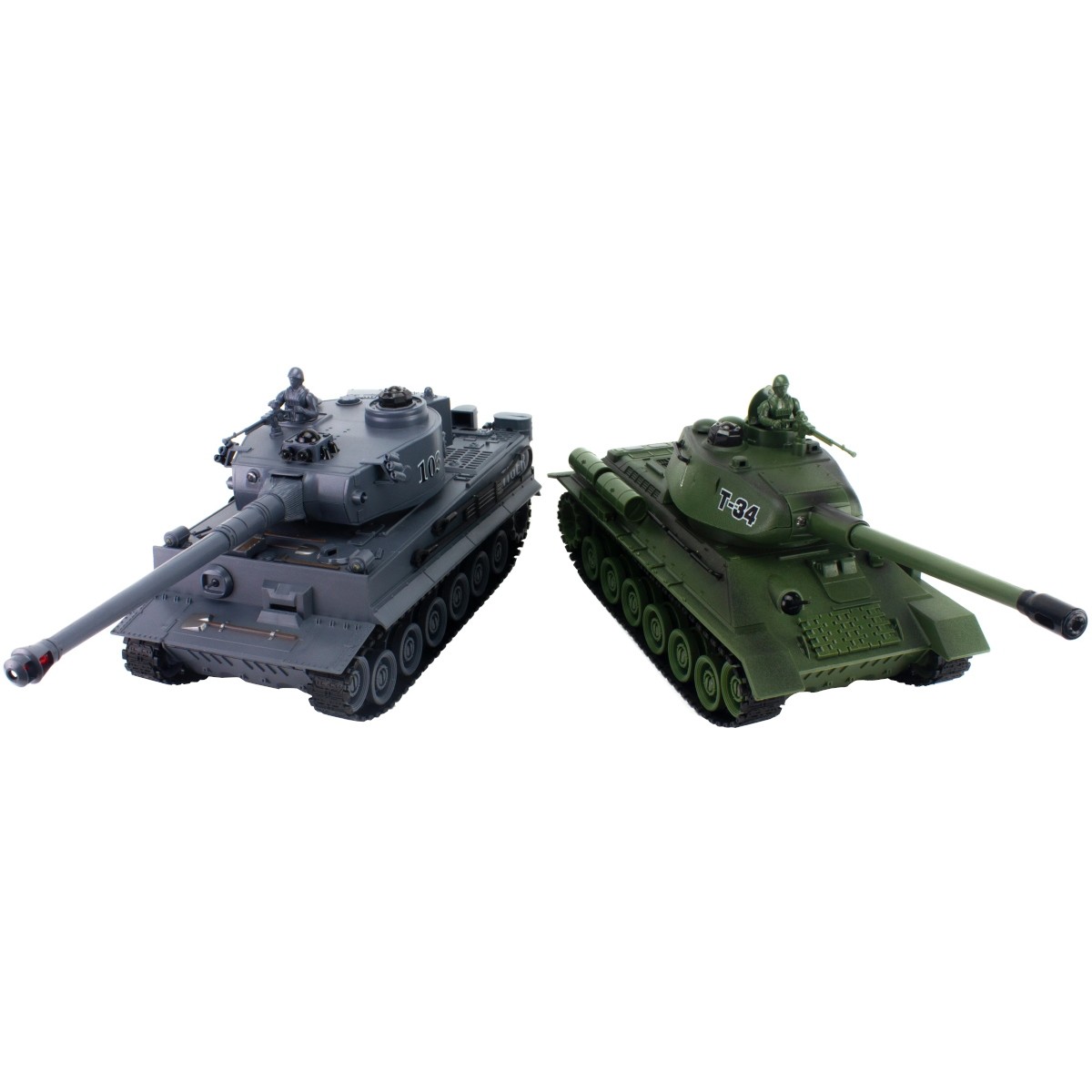 Pilotage T34 vs Tiger 1:24