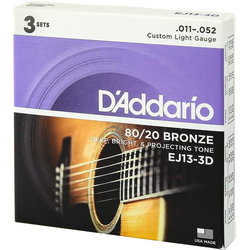 DAddario 80/20 Bronze 3D 11-52