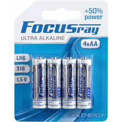 FOCUSray Ultra Alkaline 4xAA