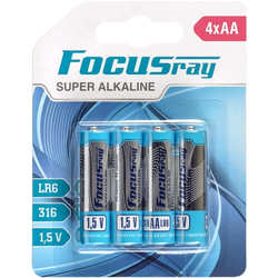 FOCUSray Super Alkaline 4xAA