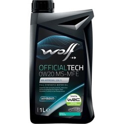 WOLF Officialtech 0W-20 MS-MFE 1L