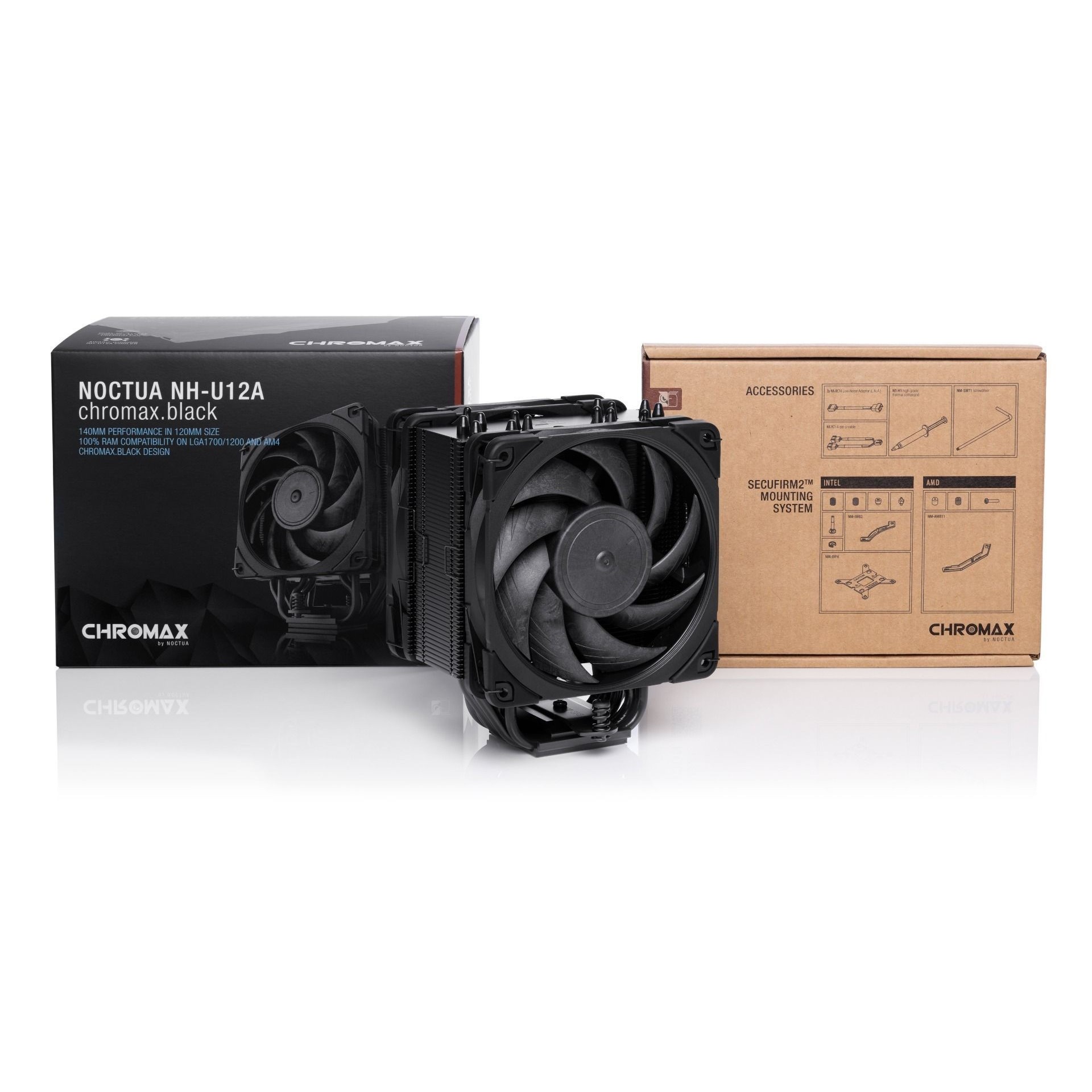 Noctua nh u12a chromax black. Noctua NH-u12a Chromax. Noctua NT-h1.