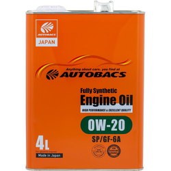 Autobacs Fully Synthetic 0W-20 SP/GF-6A 4L