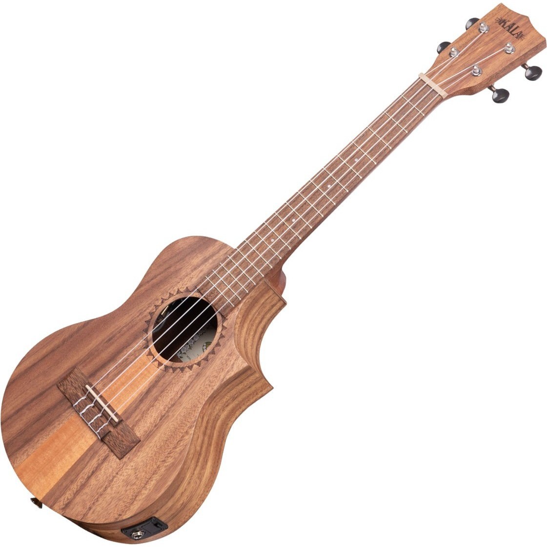 Kala Teak Tri-Top Tenor Ukulele w/ Cutaway &amp; EQ