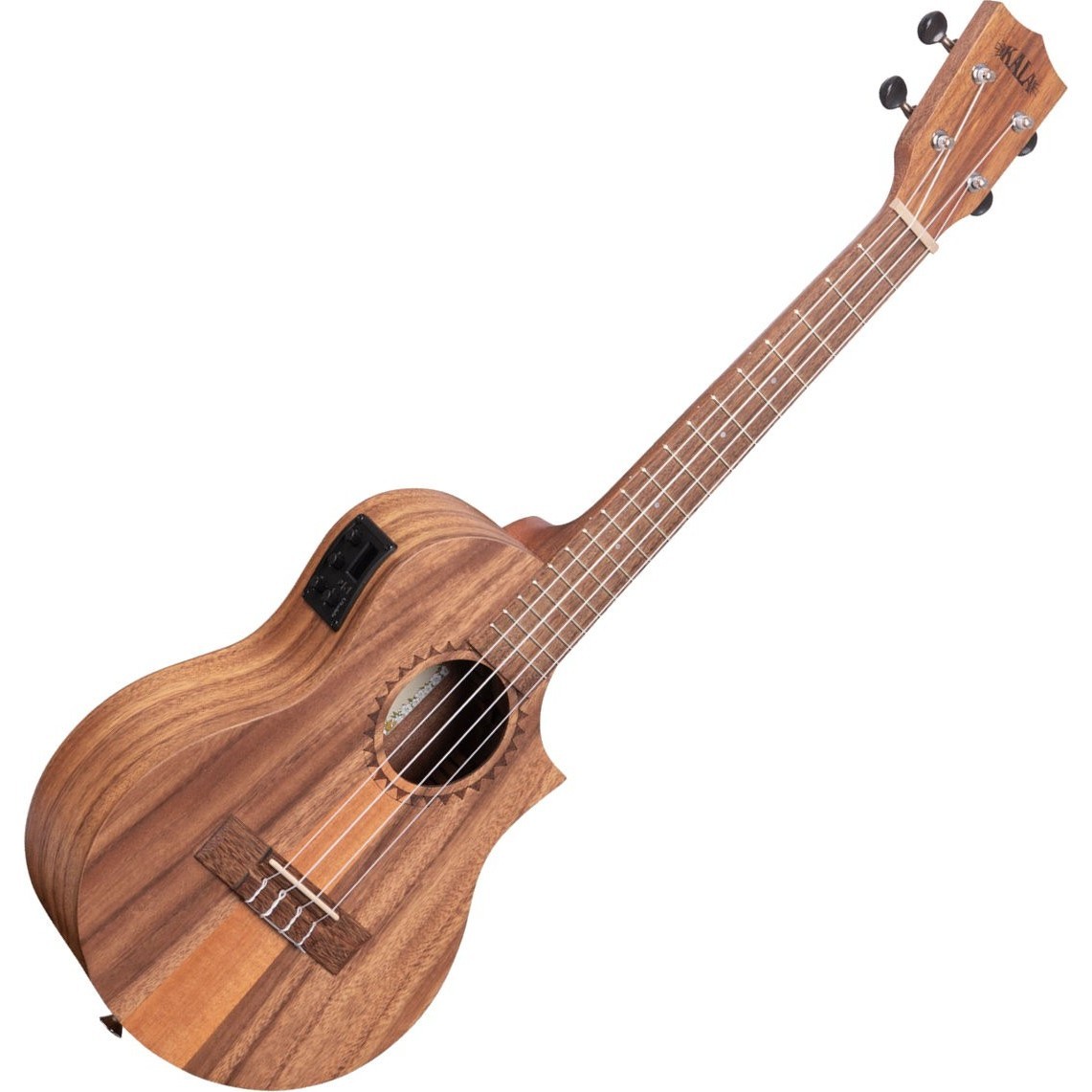 Kala Teak Tri-Top Tenor Ukulele w/ Cutaway &amp; EQ