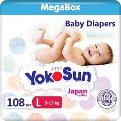 Yokosun Diapers L / 108 pcs