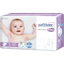 SoftLove Platinum Diapers S / 60 pcs