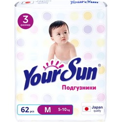 YourSun Diapers M / 62 pcs
